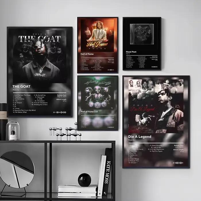 Autocollants d'affiche d'album P-Polo G