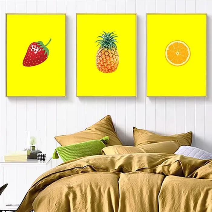 Affiches de peinture sur toile de fruits