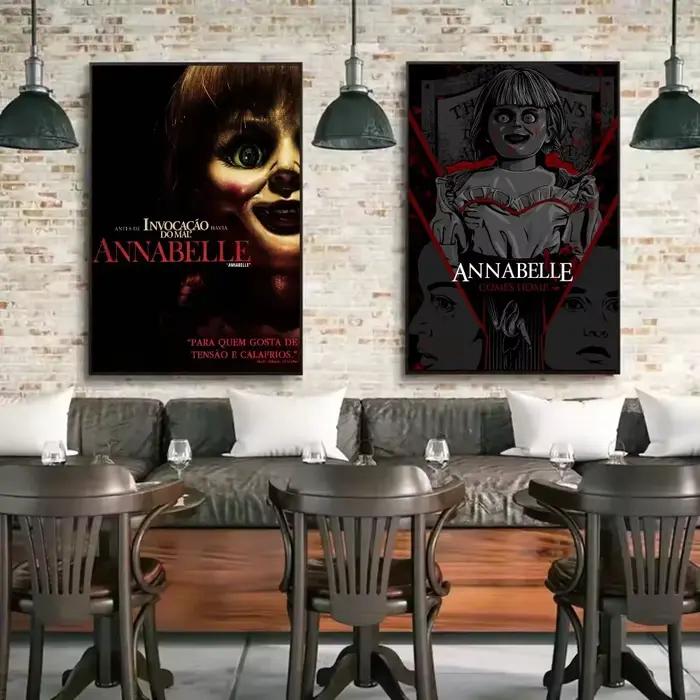 Annabelle – affiche de film d'horreur, peinture sur toile imprimée d'esthétique minimaliste pour salon, décoration de maison moderne