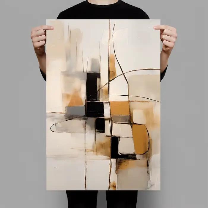 Art mural minimaliste moderne