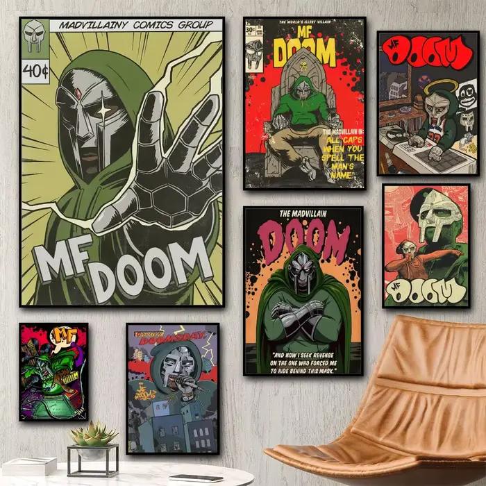 MF Doom – peinture d'album de bande dessinée