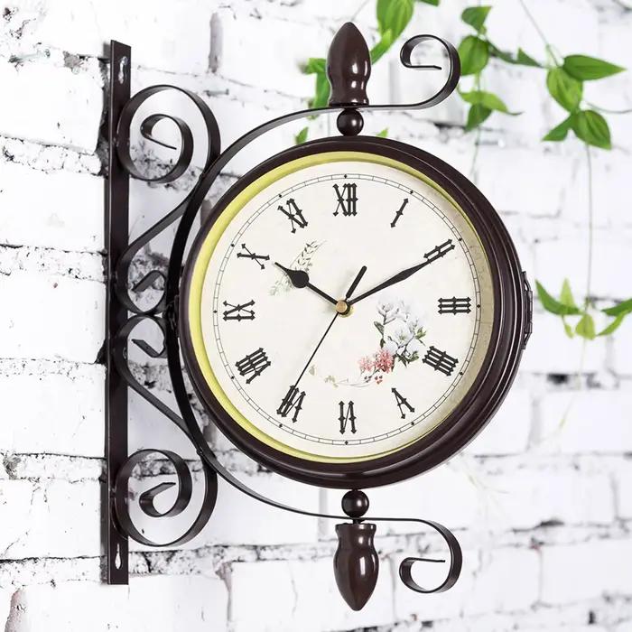 Horloge murale Double face de Style Antique