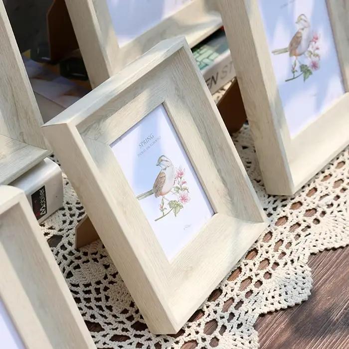 Cadre photo simple pour document en bois