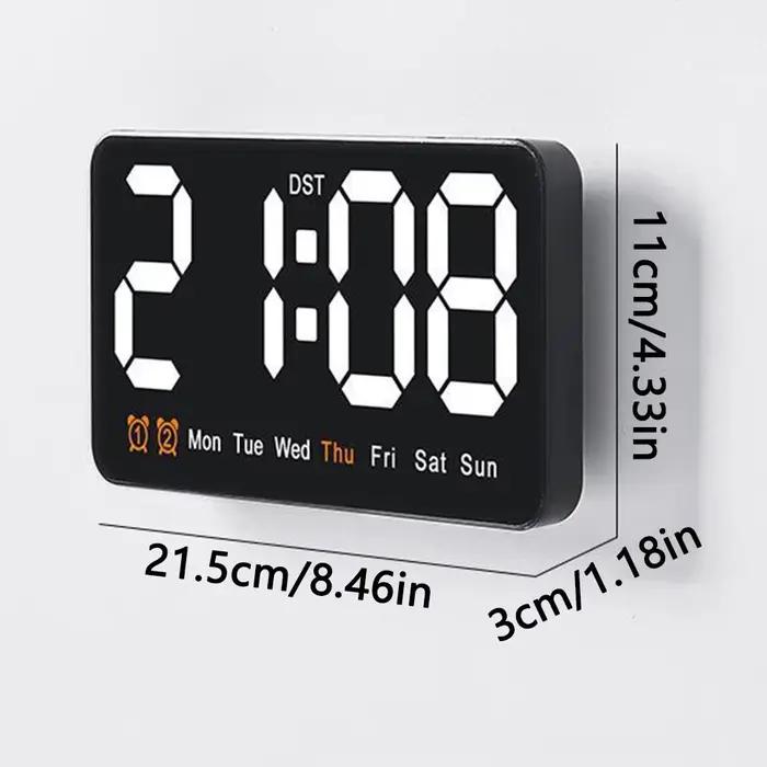 Horloge murale électronique à affichage de la température/Date