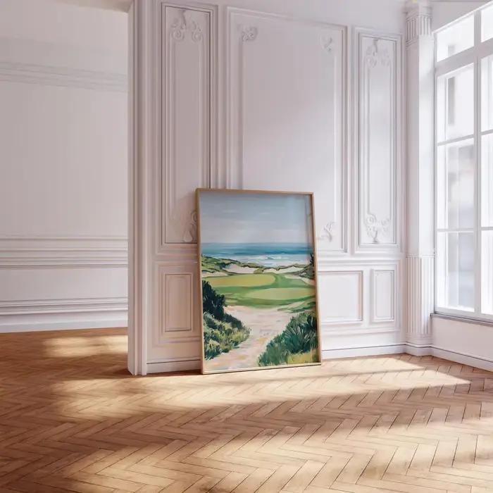 Impression de golf à l'aquarelle | Affiche de paysage