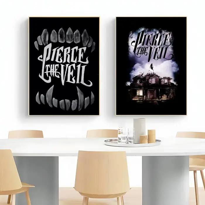 P-Pierce T-The Veil PTV Rock Band – affiche murale imprimée