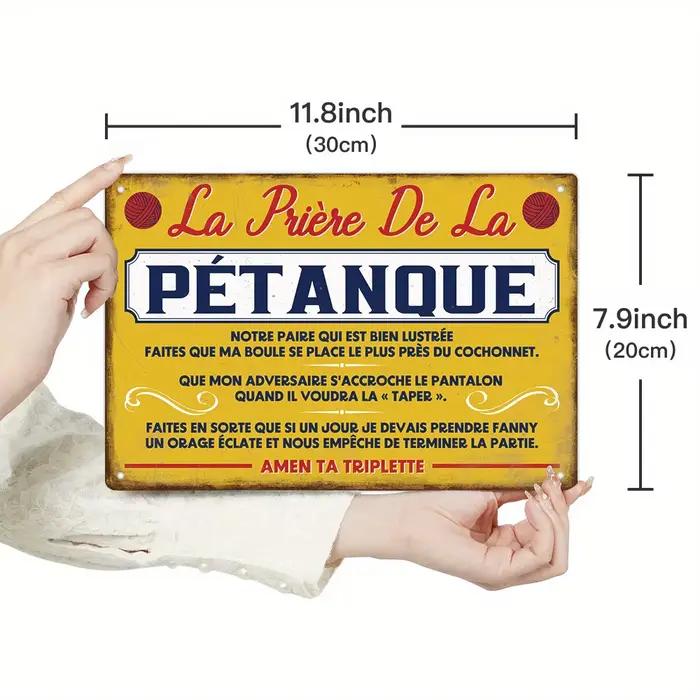 Panneau métallique Vintage français