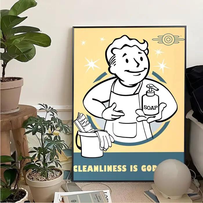 Affiche d'art de cinéma Fallout Es VaultS