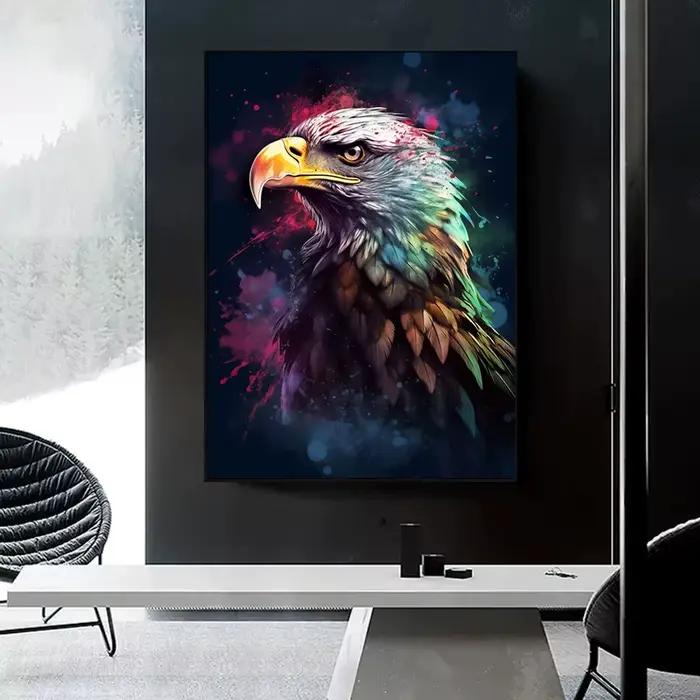 Affiche de Portrait d'animal aquarelle