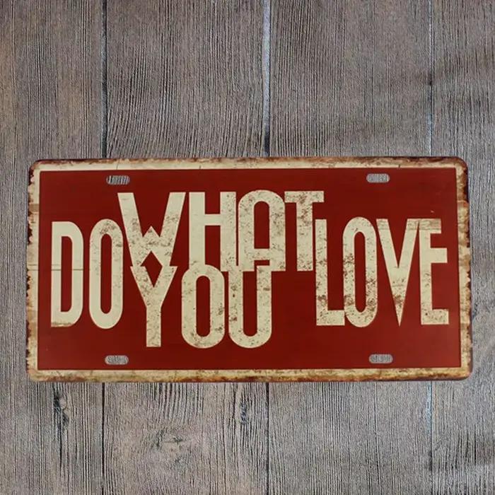 HoAviyme-Plaque décorative vintage en métal