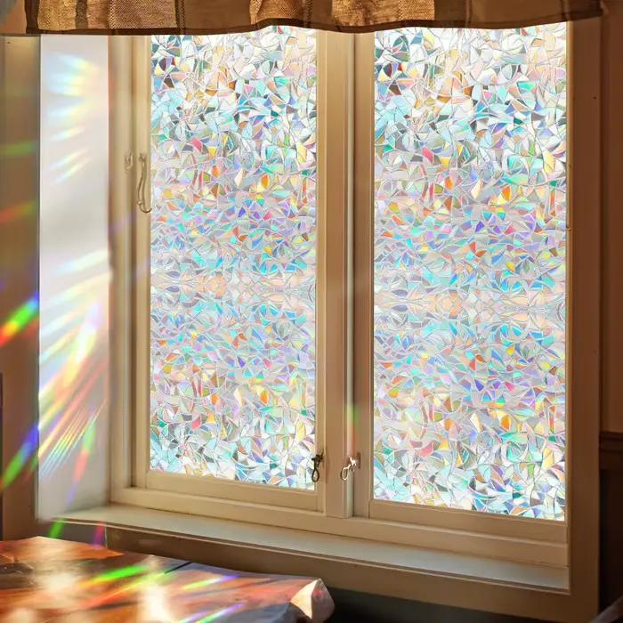 Autocollant en verre croissant attrape-soleil