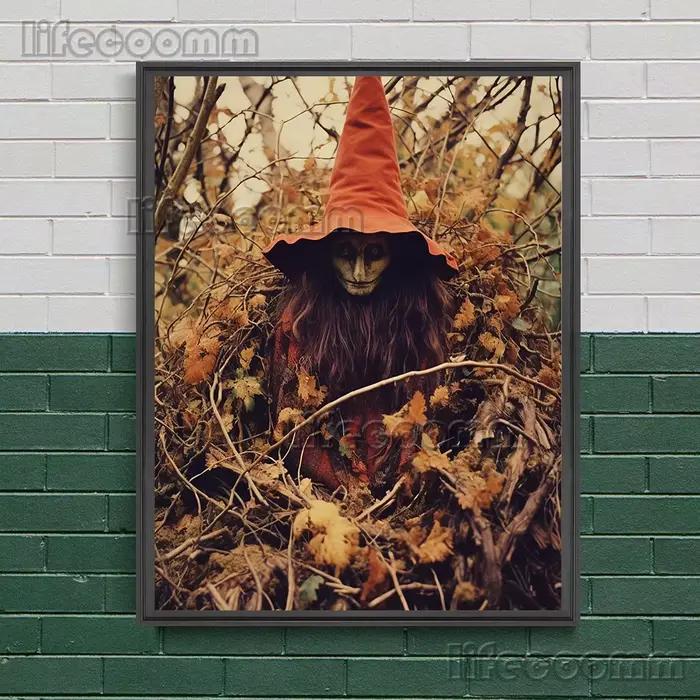 Sorcière d'automne dans les bois