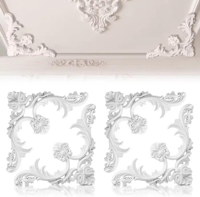 Coins de moulage de plafond en PU