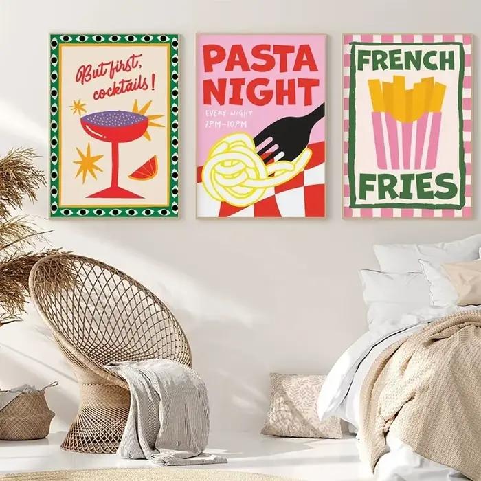 Affiche d'art alimentaire couleur