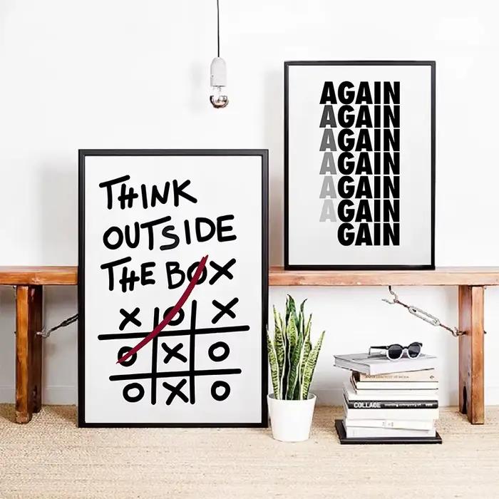 Affiche imprimée de Discipline inspirante