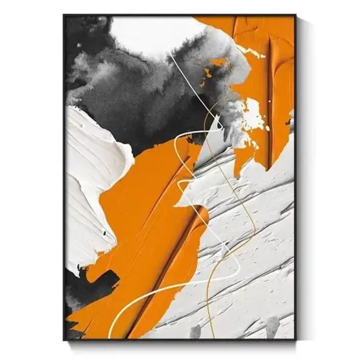 Peinture sur toile abstraite peinte à la main 3D