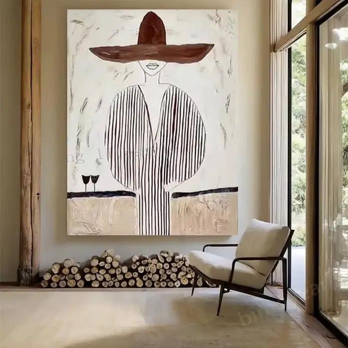 Peinture à l'huile sur toile faite à la main