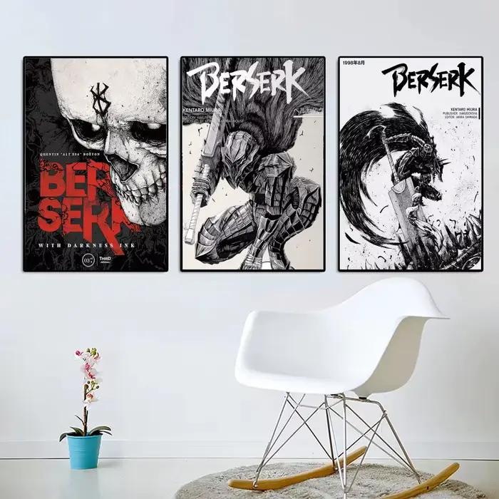 Affiche noire Anime B-Berserk