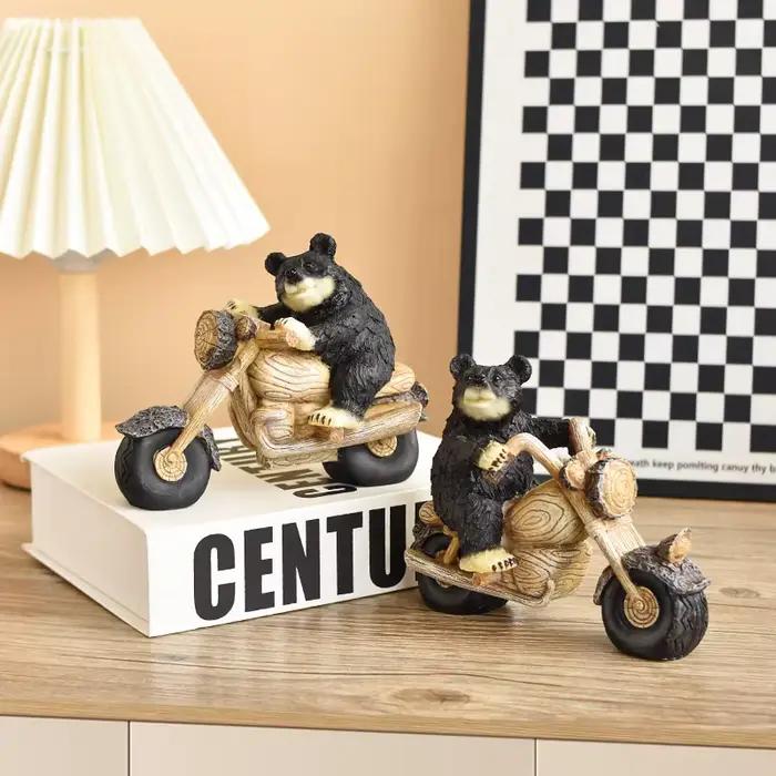 Présentoir ours noir, décoration de maison
