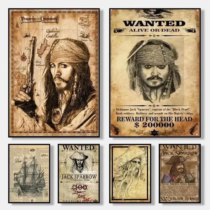 Affiche de film classique Pirates des Caraïbes