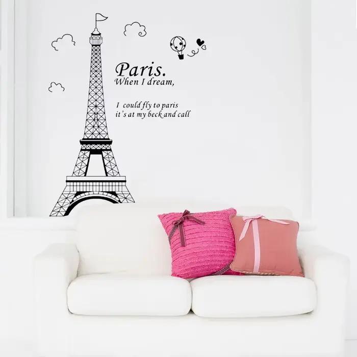 Papier peint romantique avec belle vue de la France