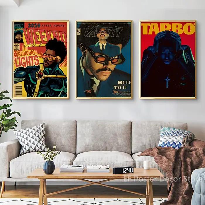 The Weeknd-Affiche d'Album de Musique Vintage