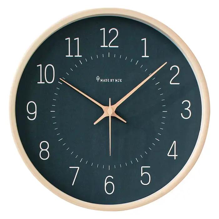 Salon moderne horloge murale en bois chambre maison décoration