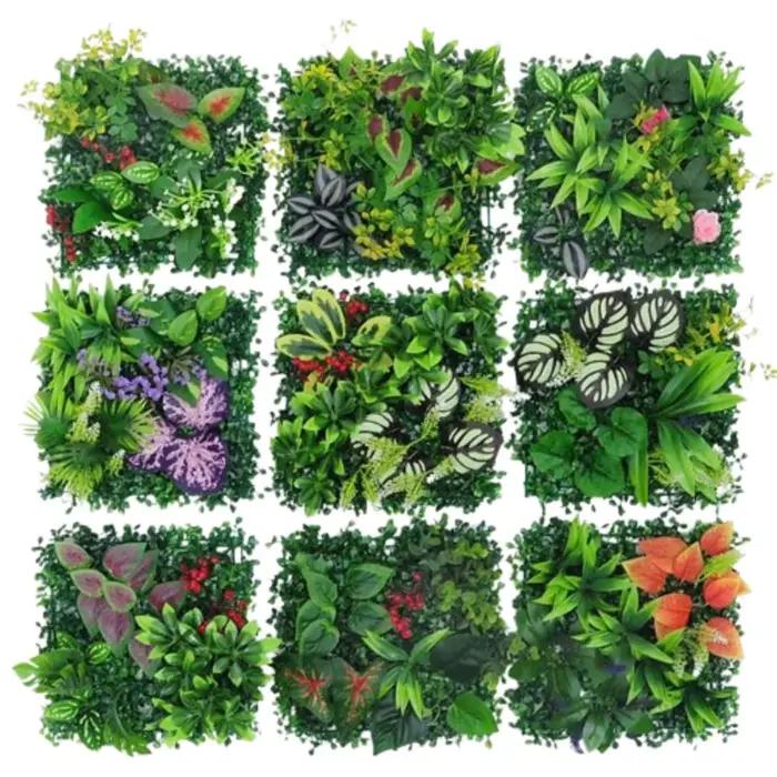 Panneau mural de plantes artificielles