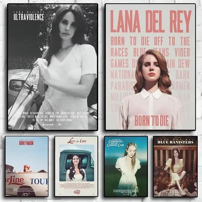 Lana Del Rey – affiche d'album de musique chaude