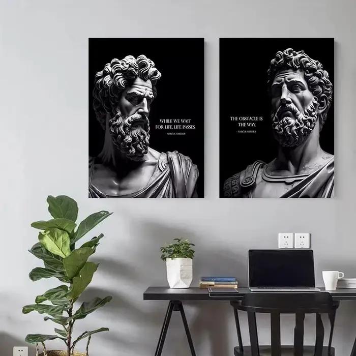 Affiche de Marcus Aurelius-Marcus Aurelius citations toile Art mural