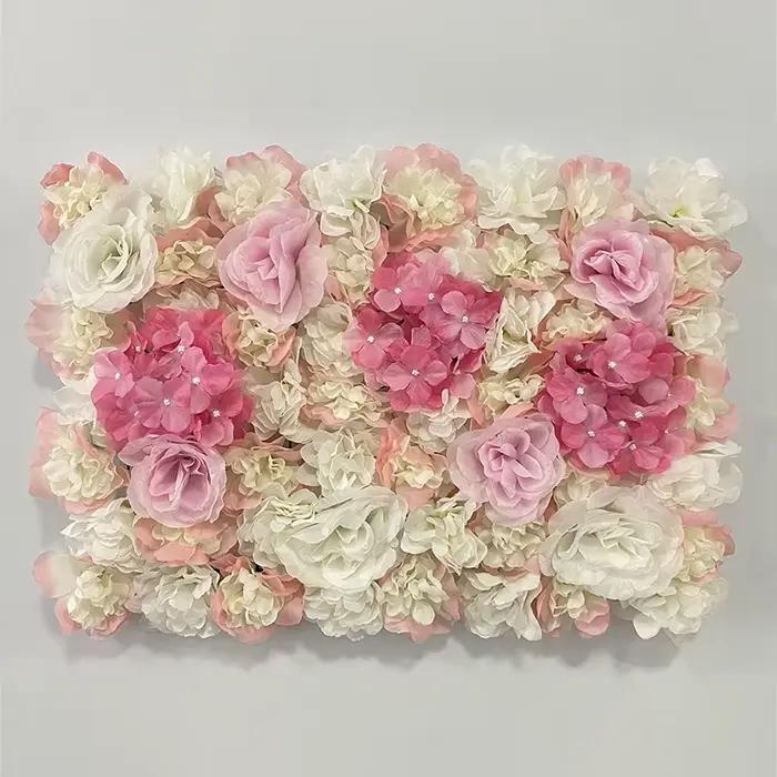 Panneau Mural de Fleurs Artificielles 60x40cm