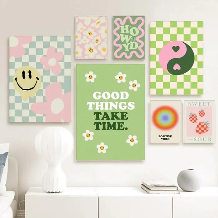 Peinture sur toile Pastel danois colorée
