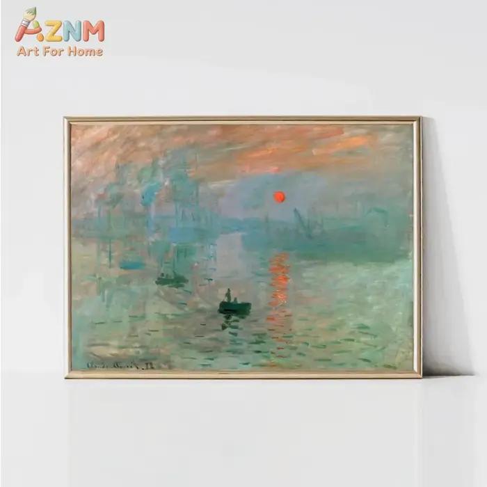 Affiches et impressions sur toile de paysages de jardin classiques de Claude Monet