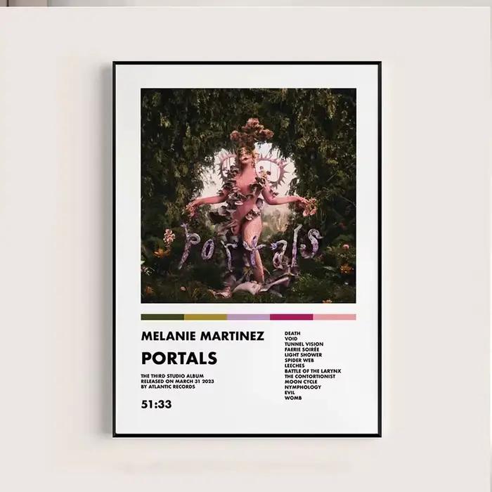 M-Melanie MMartinez 2023 nouvel Album de musique Portals chanteur étoile nordique esthétique Hip Hop affiche toile peinture mur Art décor à la maison