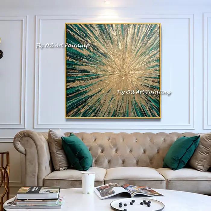 Peinture à l'huile abstraite 100% faite à la main