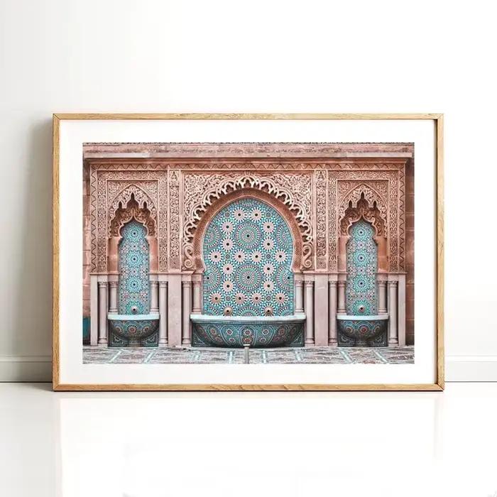 Toile d'art mural marocain imprimé