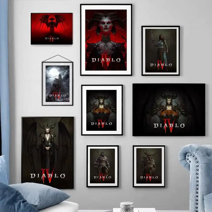 Diablo IV – affiche de jeu HD Lilith imprimée