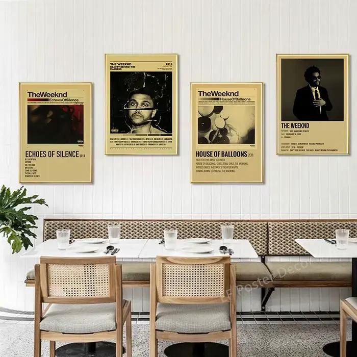 The Weeknd-Affiche d'Album de Musique Vintage