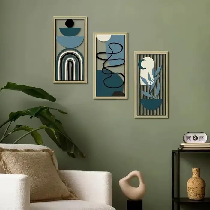 Ensemble de décoration murale en bois