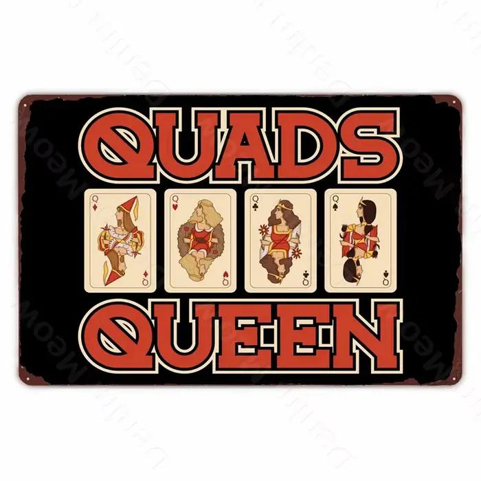 Plaque Poker Métal Tin Sign