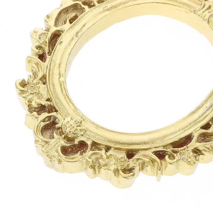 12 pièces cadres Photo en résine Style Baroque ovale Rectangle Vintage bricolage artisanat décor à la maison mur table