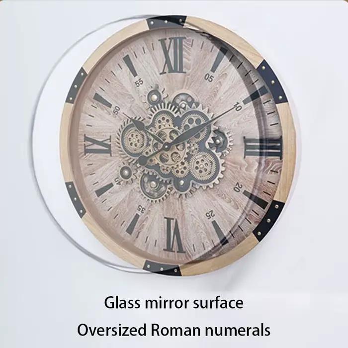 Horloge murale Vintage en bois