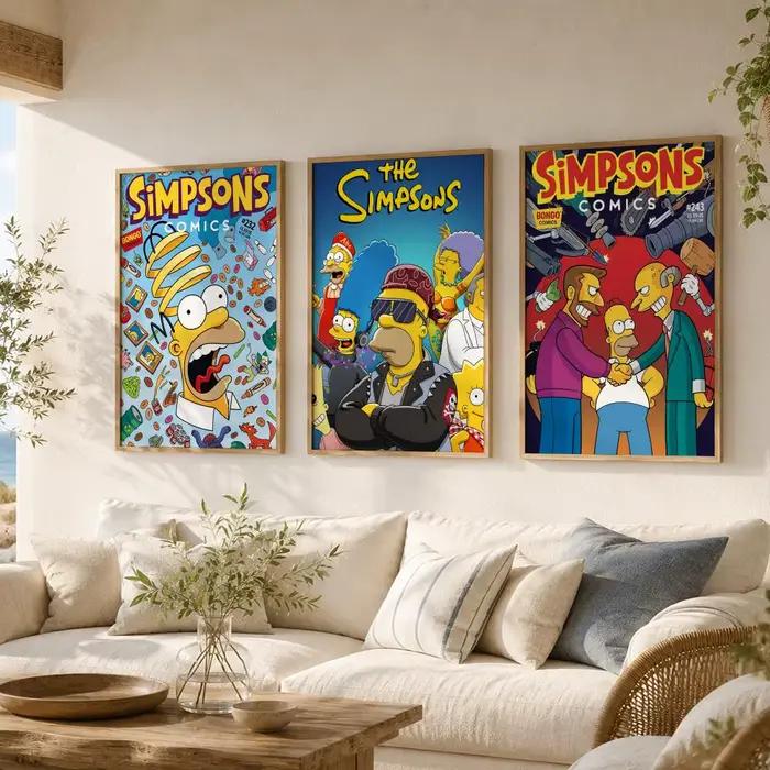 Affiche animée classique Les Simpsons