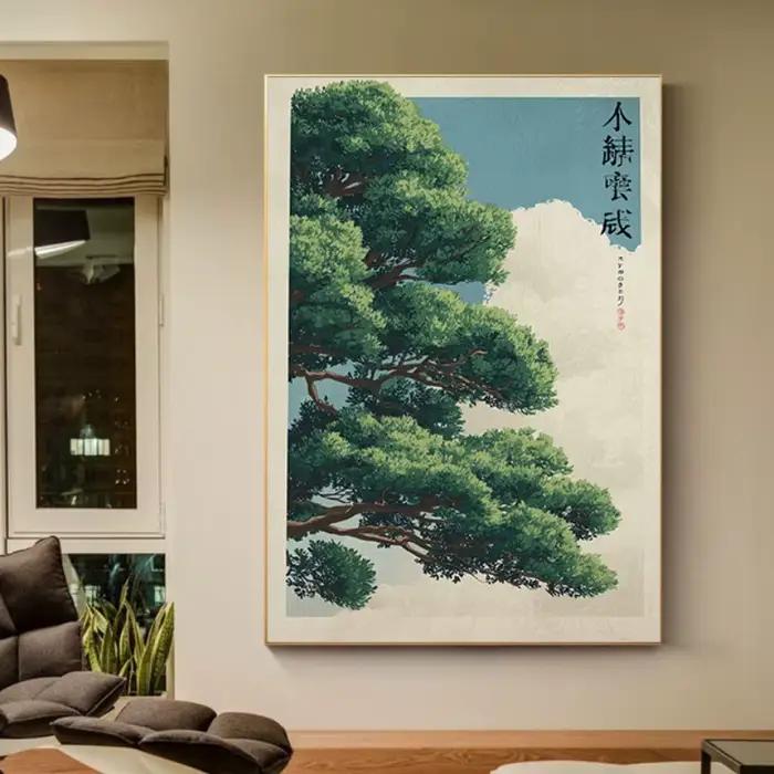 Affiche de symbolisme japonais