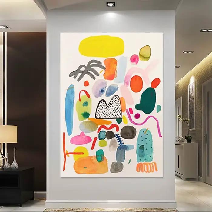 Image d'art mural sur toile faite à la main pour la décoration de la maison