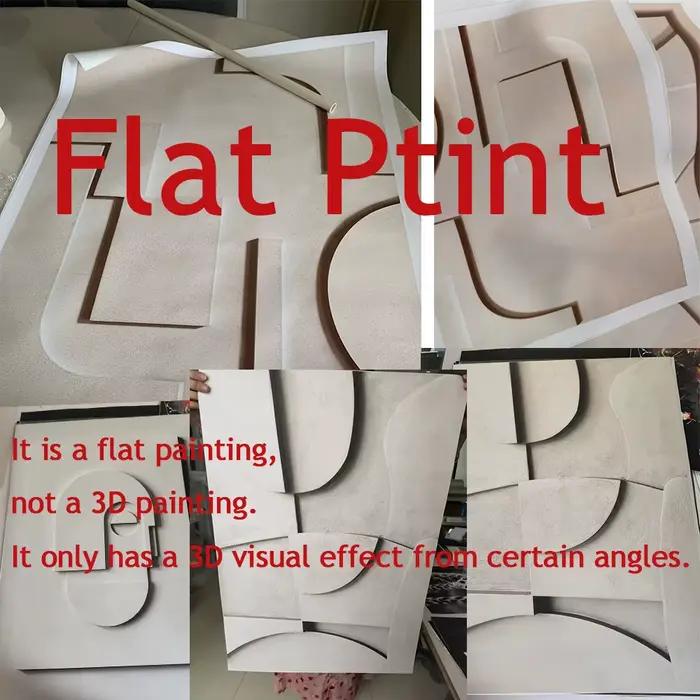 Toile de peinture texturée abstraite 3D