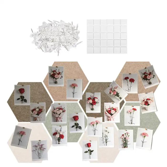 Tableau hexagonal en liège de 12 pouces
