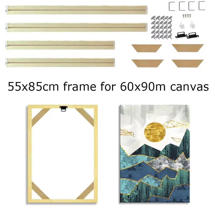 Cadre en bois 55x85cm pour 60x90cm