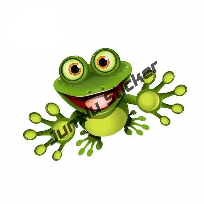 Crazy Frog – autocollants de moto et de voiture, dessin animé de grenouille drôle, décoratif, accessoires de voiture, décalcomanies imperméables