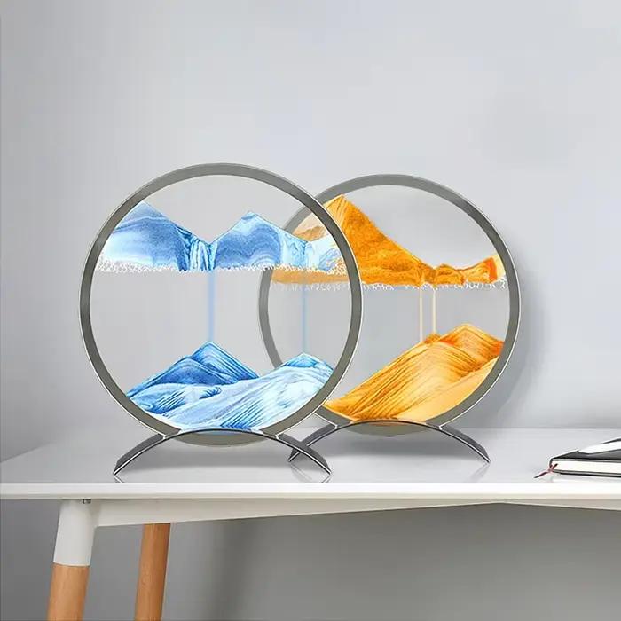 Tableau d'art de sable en mouvement